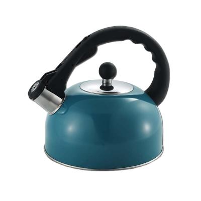 China Stocked Galvanizing Zinc Professional Portable Stainless Kettle Steelwhistling Teapot For Stove Top for sale