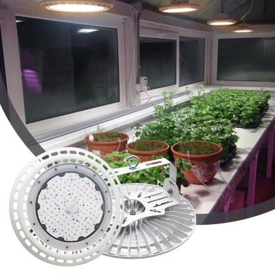 China Easy Install UFO High Bay Light 730nm Far Red Grow Light 150w LED Plant Light For Indoor Flower VEG Farm Greenhouse for sale