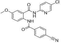 China Impureza C21H15ClN4O3 Betrixaban de CAS 330942-01-3 Betrixaban 4-Cyanobenzamido en venta