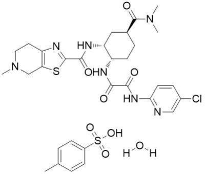 China 1229194-11-9 monohidrato C31H40ClN7O8S2 1592732-453-0 de Edoxaban Tosylate en venta