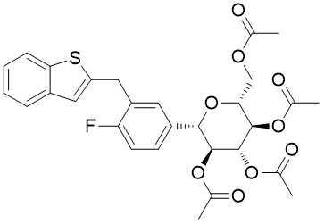 China 1034305-21-9 (1S) - 2-O, 3-O, 4-O, 6-O-Tetraacetyl-1- [3 (1-Benzothiophene-2-Yl C29H29FO9S en venta