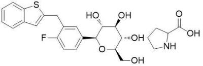 China 951382-34-6 compuesto C26H30FNO7S de Ipragliflozin-002-L L-ProLine en venta