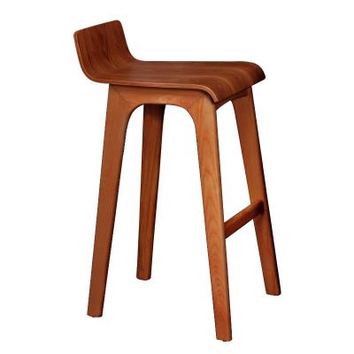 China Modern (SP-BS285) Contracted Umpire Chair Solid Wood Bar Stool Dining Living Room Cafes Hotel Dining Room Furniture for sale