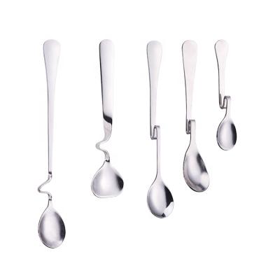 China Latest Sustainable Metal Coffee Cupping Spoon With Long Handle for sale