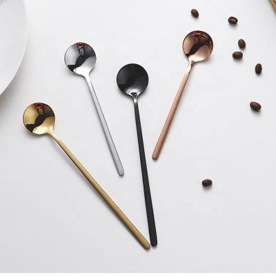 China Creative Viable High Grade Spoon Dessert Teaspoon 18/8 Stainless Steel Small Spoon for sale