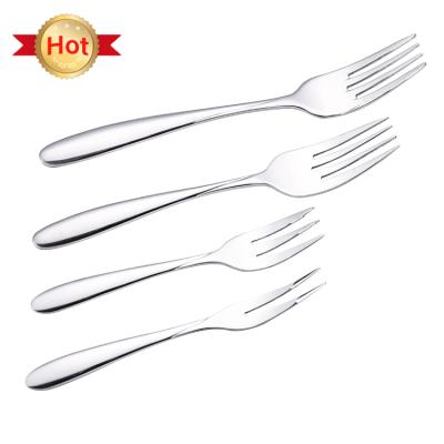 China Wholesale Custom Tableware Restaurant Dinnerware Stainless Steel Fruit Fork Dinner Fork Set from China Viable for sale