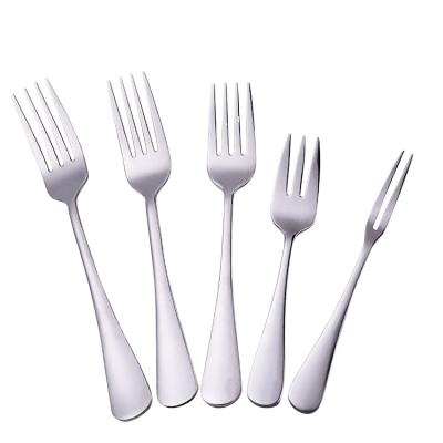 China Sustainable Wholesale Stainless Steel Dinner Fork Set With Customized Logo for sale