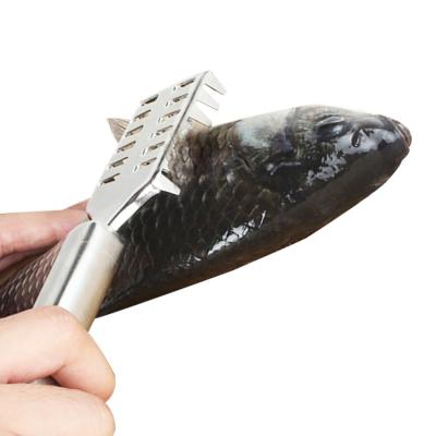 China Hot SaleHigh Quality Kitchen Accessories Stainless Steel Fish Scale Scraper Luxury Remover Tool for sale