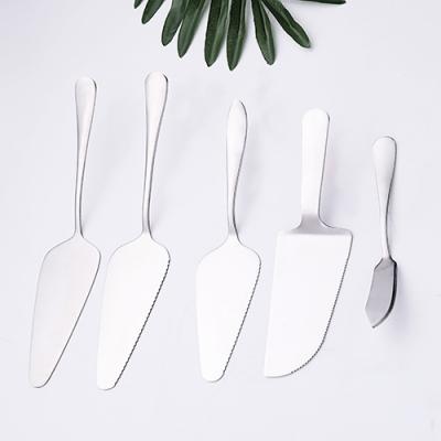 China Viable Wholesale Cake Knife Fork and Spoon Restaurant Custom Dinnerware Gift Stainless Steel Luxury Dessert Silverware for sale