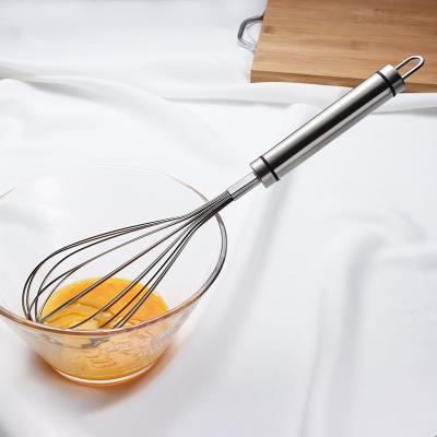 China Sustainable 304 Flat Egg Beater Hot Selling High Quality Kitchen Tools Accessories Manual Beat Stainless Steel for sale