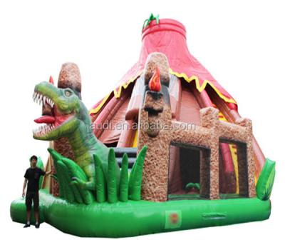 China New PVC design! Inflatable Dinosaur Castle Bouncy Giant Inflatable Combos For Fun for sale