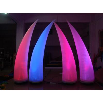 China PVC Or Nylon Inflatable Stage Lighting Decoration Inflatable Led Inflatable Cone Fender for sale