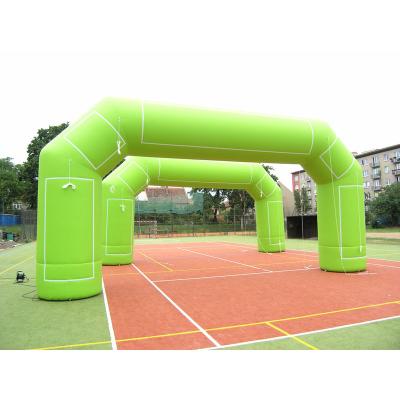 China Indoor Outdoor Advertising Green Start Inflatable Arch Inflatable Sports / Race Arch for sale