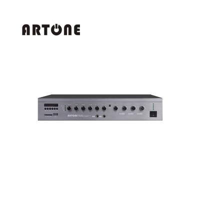 China Flexible Aluminum Commercial Audio System Front Panel 3 Zone Volume Adjustable Mixer PMS-3300 Amplifier for sale