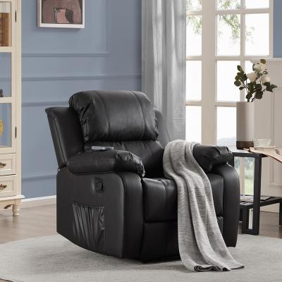 China Hot-selling modern simple electric leather recliner massage heating massage reclining sofas with reclining storage wholesale sofa for sale