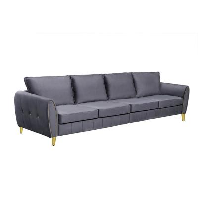 China Factory Adjustable Hot Sale Modern Chesterfield Sofa (Other) Set Gray L Shape Living Room Sofas for sale