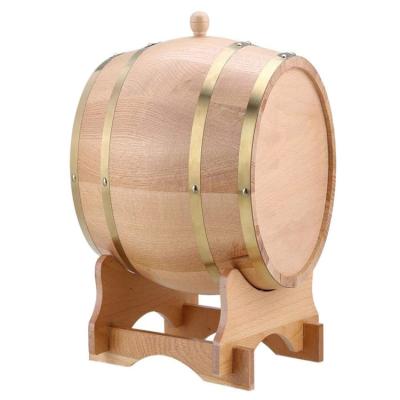 China Attractive Appearance Handmade Tequila Storage Workmanship Wooden Barrel For Sale for sale