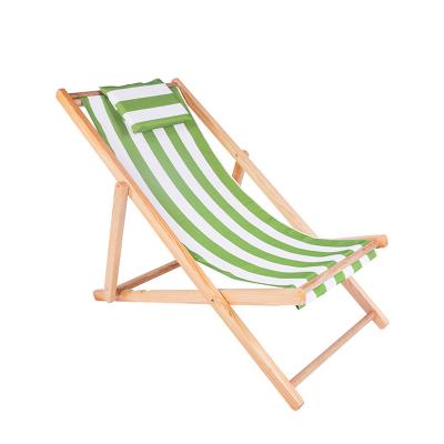 China Durable Solid Wood Portable Folding Chair Oxford Canvas Lunch Break Chair Escort Lounger for sale