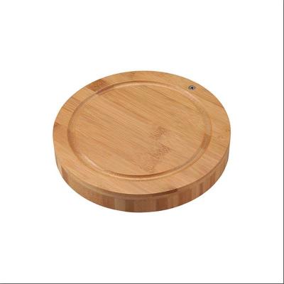 China High Quality Minimalist Bamboo Cheese Cutting Board Charcuterie Board With Drawers Serving Tray Cutlery Waiter Knife Set for sale