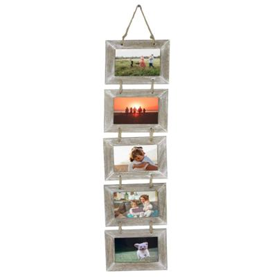 China Wooden Picture Frame Hanging Rustic Concise Elegant Appearance Decor Handmade A4 for sale