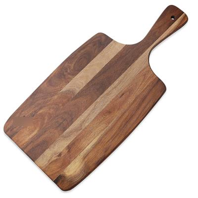 China Appetizer Food Acacia Wood Cutting Board Disposable Cheese Serving Deployment Board for sale