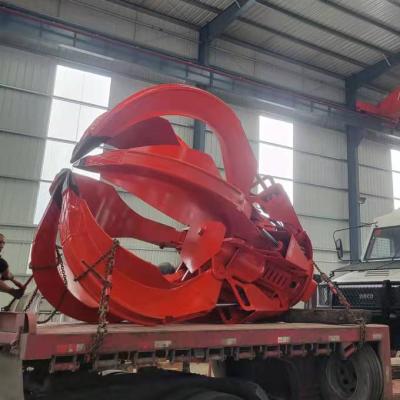 China Ports Factory Direct Sale Mini Excavator Log Rotation Grapple Hydraulic Multi Disc Grab for sale