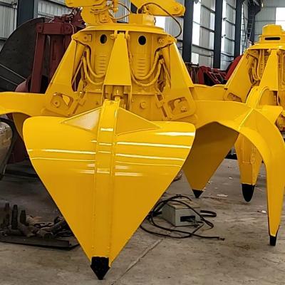 China Ports Factory Direct Selling Orange Peel Grapple Hydraulic Multi Disc Grab for sale