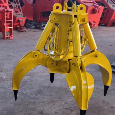 China Ports New Arrival Orange Peel Grapple Hydraulic Multi Disc Grab for sale