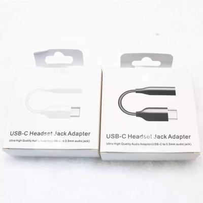 China Audio Adapter Earphone Adapter TYPE C To 3.5 USB Original Type C Headphone Jack Adapter 3.5MM Audio Earphone Cable For Samsung Galaxy S20+ S20 Ultra A60 A80 A90 Note10 Pro/10+ for sale