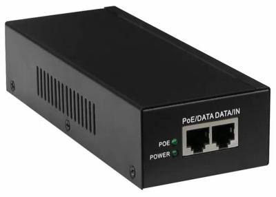 China 10/100/1000M Gigabit POE Injector , 100m Single Port POE Injector for sale