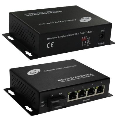 China Commercial ST Fiber To Ethernet Media Converter 10/100M for sale