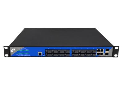 China Rack Mount Ethernet Fiber Switch 16 10/100M Optical 2 Gigabit SFP 4 Gigabit Ethernet Ports for sale