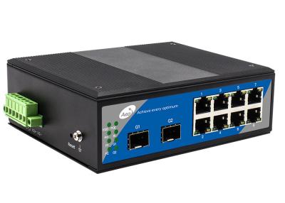 China Managed SFP POE Switch Full Gigabit 8 POE Ethernet 2 SFP Port for sale