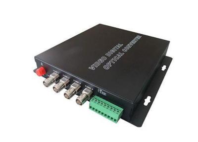 China 4CH Video Digital Optical Converter , BNC To Fiber Media Converter for sale