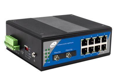 China Faser-Ethernet-Medien-Konverter IEE802.3 IP40 mit 8 POE-Häfen zu verkaufen