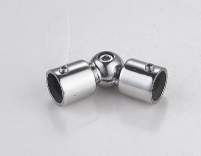 China Modern Stainless Steel Stair Fittings Fencing Fittings Support Bar Elbow Connector for sale