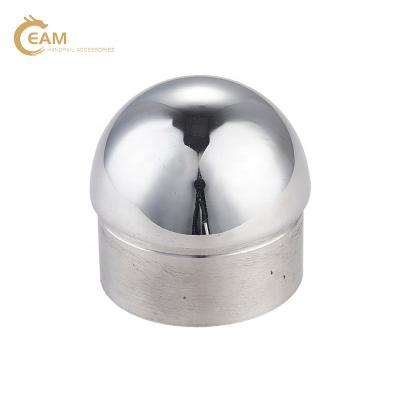 China Modern Best Round Stainless Steel Pipe Railing End Cap Steel Railing Decorative for sale