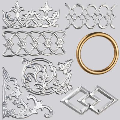 China Modern New Style Decorative Stair Railing Fencing Stainless Steel Grill Design Windows and Modern Barrier Door Flower Accessories for sale