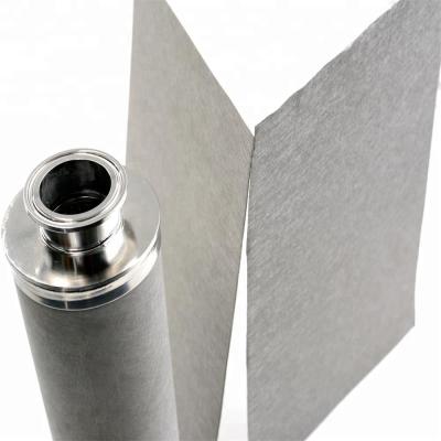 China Liquid Filter Sintered Stainless Steel Metal Fiber Filter Felt for sale