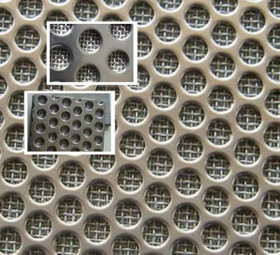 China Washable 316L Stainless Steel Perforated Sheet Sintered Mesh Perforated Water Filter Screen for sale