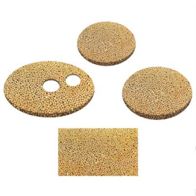 China Liquild Or Gas Filter Powder Bronze Sintering Porous Plate Filter for sale