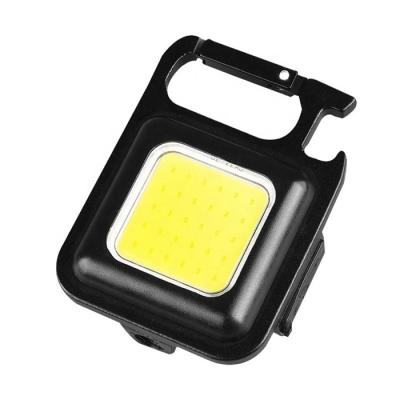 China USB COB Rechargeable LED Work Lamp Super Bright Magnetic Mini Pocket Working Light with Bottle Opener and Frame Mounted LED COB for sale