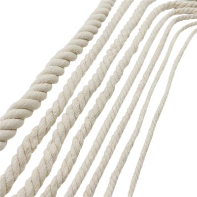 China YILIYUAN 100% Cotton Factory Price High Quality Natural Cotton Rope 20mm Macrame Cotton Rope for sale