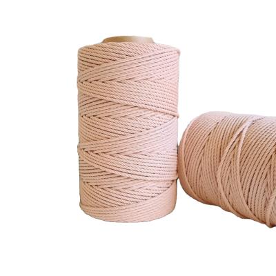 China YILIYUAN 100% Cotton Factory Price High Quality Natural Cotton Rope 4mm Macrame Cotton Rope for sale