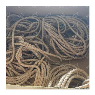 China Wholesale Natural Fiber YLY FIBER 8mm Braided 8 Strand Jute Rope Packing Rope for sale