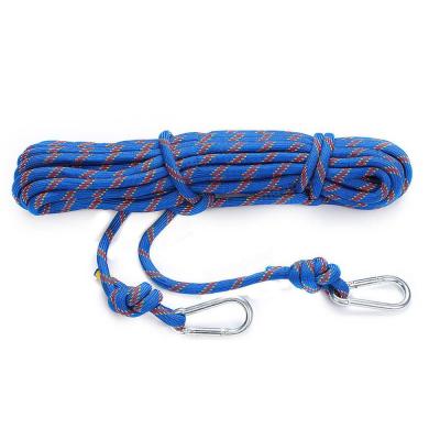 China High Strength Black Polyester Outdoor Camping Hike Braided Traveling Climbing Rope for sale