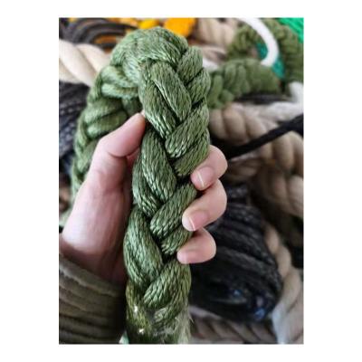 China Strongest fiber rope in the world manufacturer price 50mm diameter pp synthetic marine uhmwpe mooring rope for sale