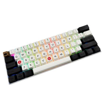 China hot seller Anti-ghosting wired 60 keyboard heat sublimation colorful backlit mechanical keyboard for sale