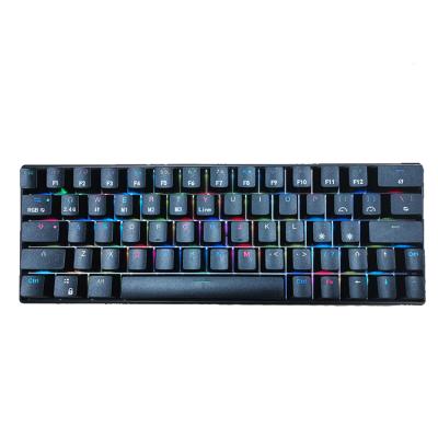 China Wholesale High Quality Professional 64 Key RGB Anti-ghosting Simple Compact Mechanical Keyboard for sale