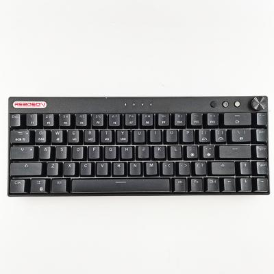 China Anti-ghosting factory high quality mechanical keyboard 68 three-mode RGB three-mode portable cheap gamingg keyboard for sale